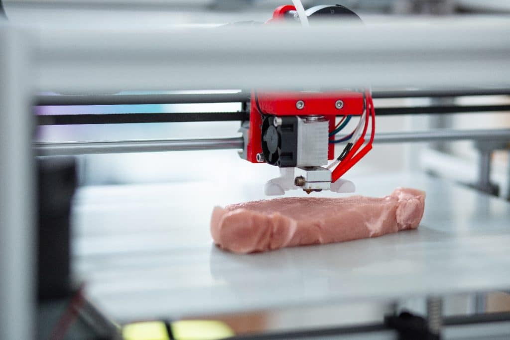 Impresora 3D creando filete.