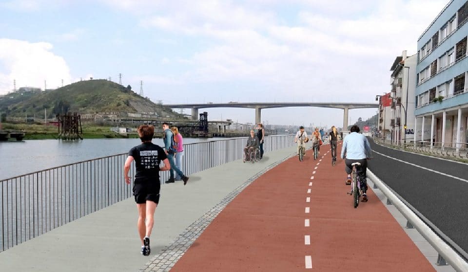 Un bulevar peatonal y ciclista unirá Bilbao con Getxo a orillas de la ría a finales de 2024