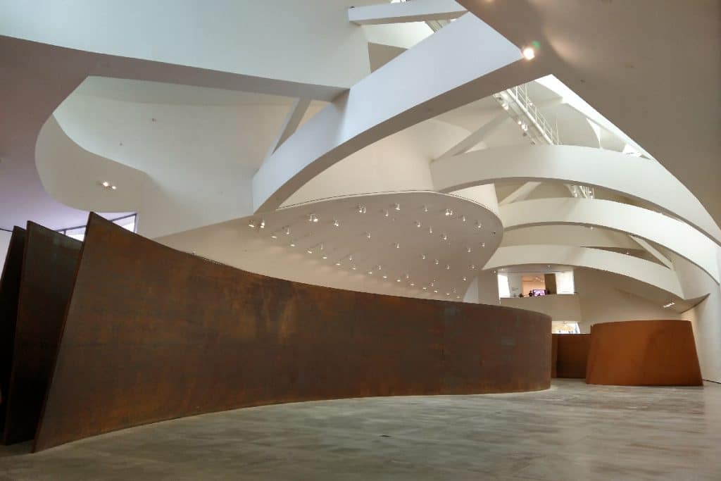 Museo Guggenheim desde el interior.
