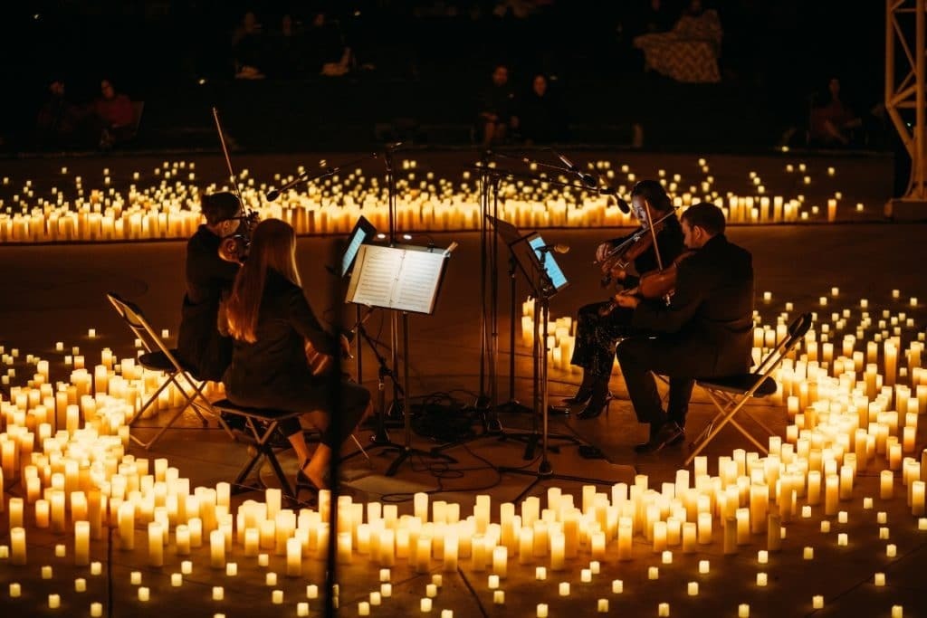 Concierto de Candlelight con cuarteto de cuerda.