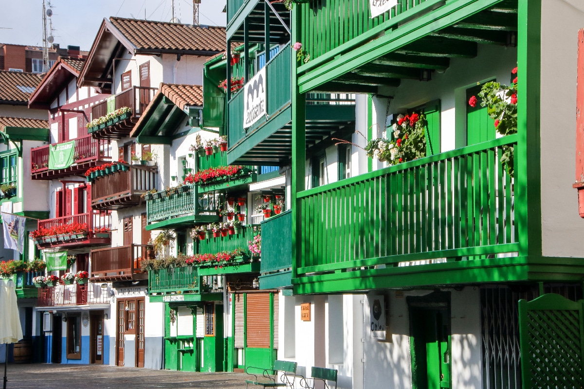 Casas de colores en Hondarribia.