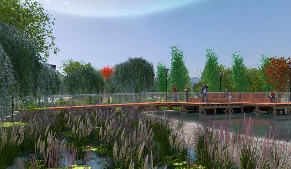 El parque Etxebarria contará con un lago y una zona de juegos de agua