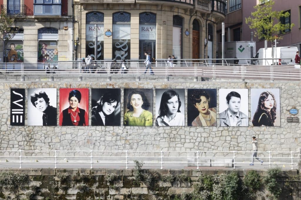 Muestra de retratos de mujeres de Bilbao del proyecto ELLAS
